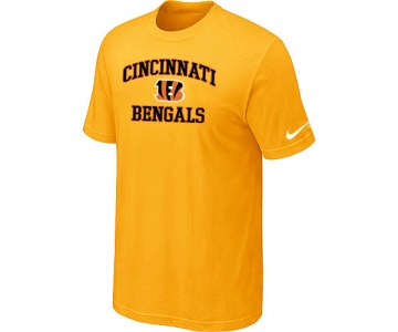 Cincinnati Bengals Heart & Soul Yellow T-Shirt