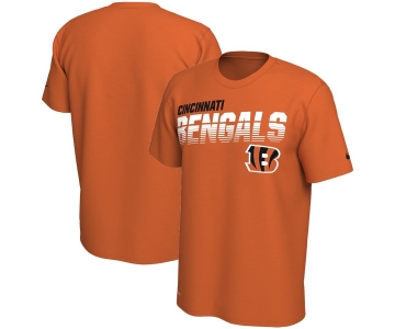 Cincinnati Bengals Nike Sideline Line of Scrimmage Legend Performance T Shirt Orange