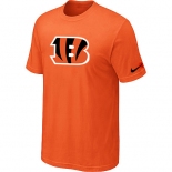 Cincinnati Bengals Sideline Legend Authentic Logo T-Shirt Orange