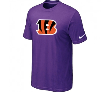 Cincinnati Bengals Sideline Legend Authentic Logo T-Shirt Purple