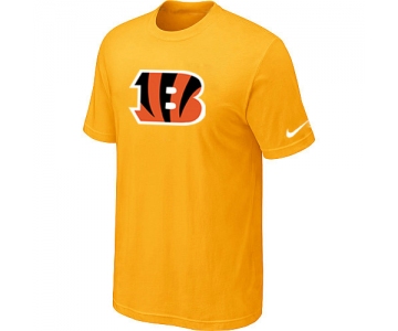 Cincinnati Bengals Sideline Legend Authentic Logo T-Shirt Yellow