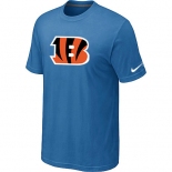 Cincinnati Bengals Sideline Legend Authentic Logo T-Shirt light Blue