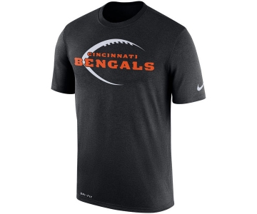 Men's Cincinnati Bengals Nike Black Legend Icon Logo Performance T-Shirt