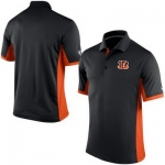 Men's Cincinnati Bengals Nike Black Team Issue Performance Polo