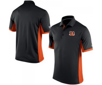 Men's Cincinnati Bengals Nike Black Team Issue Performance Polo