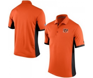 Men's Cincinnati Bengals Nike Orange Team Issue Performance Polo