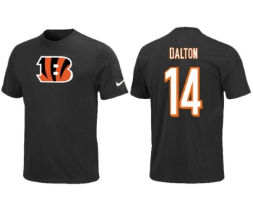 Nike Cincinnati Bengals Andy Dalton Name & Number T-Shirt Black