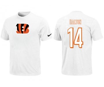 Nike Cincinnati Bengals Andy Dalton Name & Number T-Shirt White