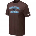 Carolina Panthers Heart & Soul Brown T-Shirt