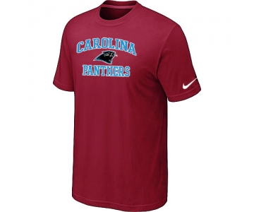 Carolina Panthers Heart & Soul Red T-Shirt