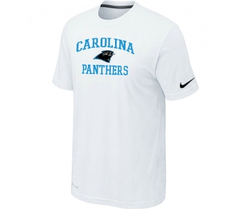 Carolina Panthers Heart & Soul White T-Shirt