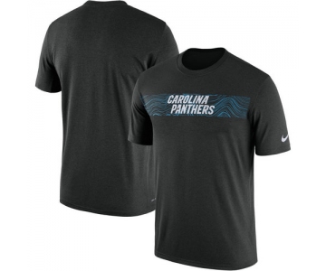 Carolina Panthers Nike Black Sideline Seismic Legend T-Shirt