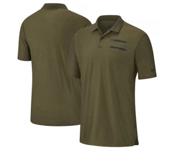 Carolina Panthers Nike Salute to Service Sideline Polo Olive