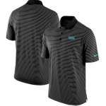 Carolina Panthers Team Stadium Performance Polo - Black