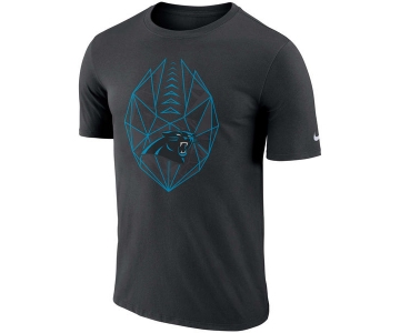 Men's Carolina Panthers Nike Black Fan Gear Icon Performance T-Shirt