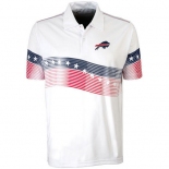 Buffalo Bills White Antigua Patriot Polo