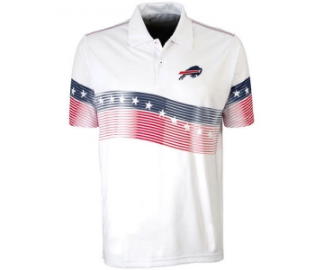 Buffalo Bills White Antigua Patriot Polo