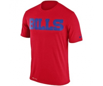 Men's Buffalo Bills Nike Red Legend Wordmark Essential 3 Performance T-Shirt