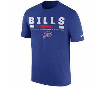 Men's Buffalo Bills Nike Royal Sideline Legend Staff Performance T-Shirt