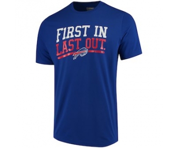 Men's Buffalo Bills Under Armour Royal Combine Authentic First In T-Shirt