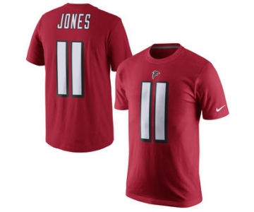 Men's Atlanta Falcons 11 Julio Jones Nike Red Player Pride Name & Number T-Shirt