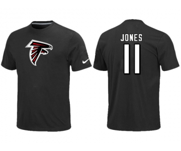 Nike Atlanta Falcons 11 Jones Name & Number T-Shirt Black