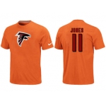 Nike Atlanta Falcons 11 Jones Name & Number T-Shirt Orange