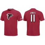 Nike Atlanta Falcons 11 Jones Name & Number T-Shirt Red