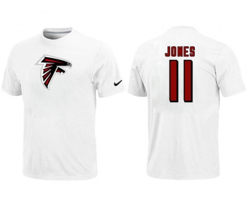 Nike Atlanta Falcons 11 Jones Name & Number T-Shirt White