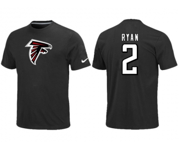 Nike Atlanta Falcons 2 ryan Name & Number T-Shirt Black