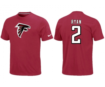 Nike Atlanta Falcons 2 ryan Name & Number T-Shirt Red