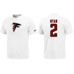 Nike Atlanta Falcons 2 ryan Name & Number T-Shirt White