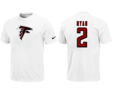 Nike Atlanta Falcons 2 ryan Name & Number T-Shirt White