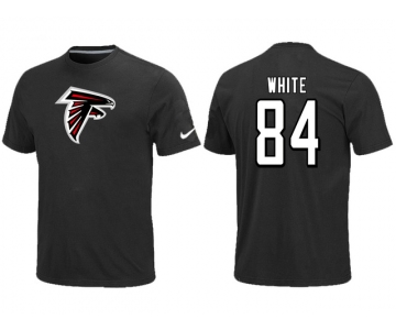 Nike Atlanta Falcons 84 white Name & Number T-Shirt Black