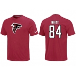 Nike Atlanta Falcons 84 white Name & Number T-Shirt Red