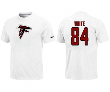 Nike Atlanta Falcons 84 white Name & Number T-Shirt White