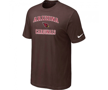 Arizona Cardinals Heart & Soul T-Shirt Brown