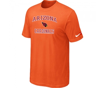 Arizona Cardinals Heart & Soul T-Shirt Orange