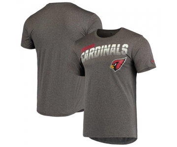 Arizona Cardinals Nike Sideline Line of Scrimmage Legend Performance T Shirt Heathered Gray