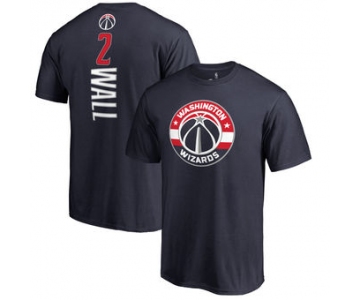 Men's Washington Wizards 2 John Wall Fanatics Branded Navy Backer Name & Number T-Shirt