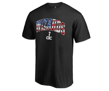 Men's Washington Wizards Black Banner Wave T-Shirt