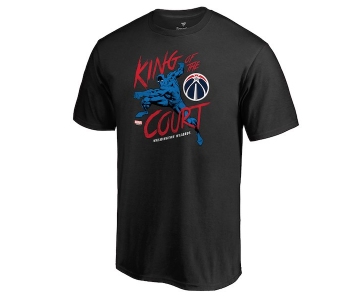 Men's Washington Wizards Fanatics Branded Black Marvel Black Panther King of the Court T-Shirt