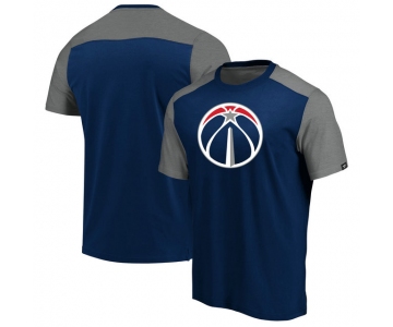 Washington Wizards Iconic Blocked T-Shirt - NavyHeathered Gray