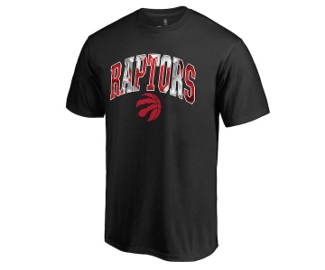 Men's Toronto Raptors Black Banner Wave T-Shirt