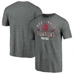 Toronto Raptors Fanatics Branded 2019 NBA Finals Champions Fast Delivery Tri Blend T-Shirt Heather Gray