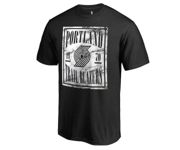 Men's Portland Trail Blazers Fanatics Branded Black Court Vision T-Shirt