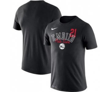 Joel Embiid Philadelphia 76ers Nike Player Performance T-Shirt Black