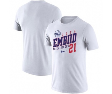 Joel Embiid Philadelphia 76ers Nike Player Performance T-Shirt White