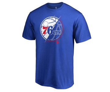 Men's Philadelphia 76ers Fanatics Branded Royal X-Ray T-Shirt