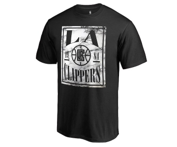 Men's LA Clippers Fanatics Branded Black Court Vision T-Shirt
